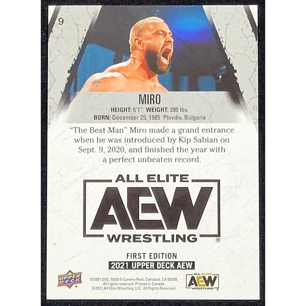 2021‎ UPPER DECK AEW MIRO RAINBOW FOIL